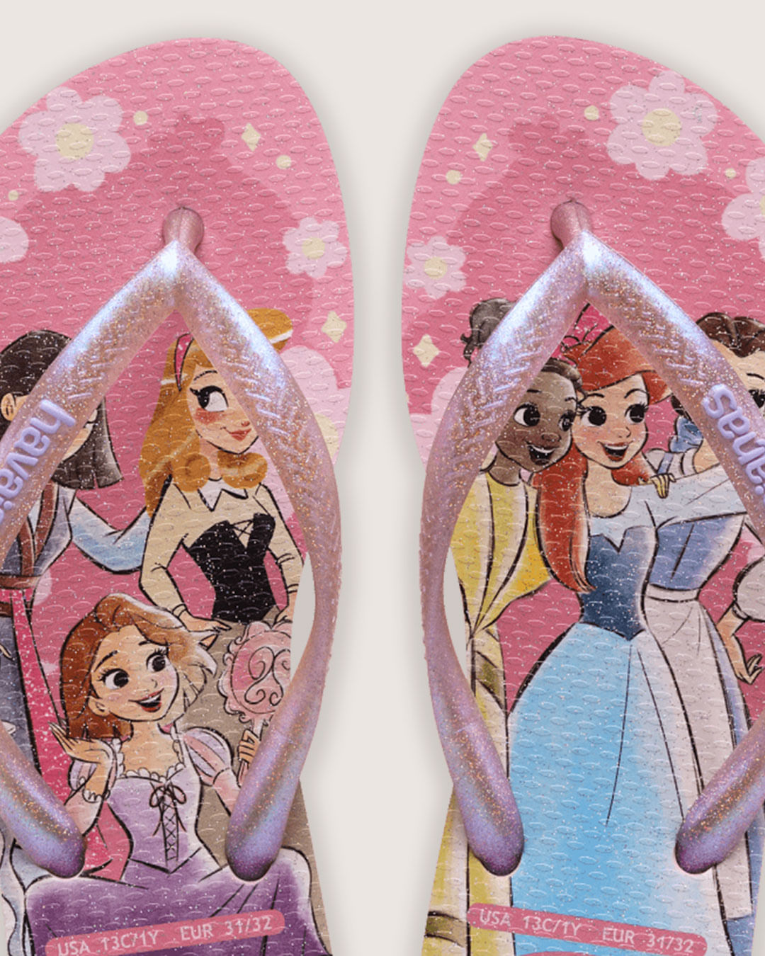 Chinelo Havaianas Infantil Estampa As Princesas Disney Rosa