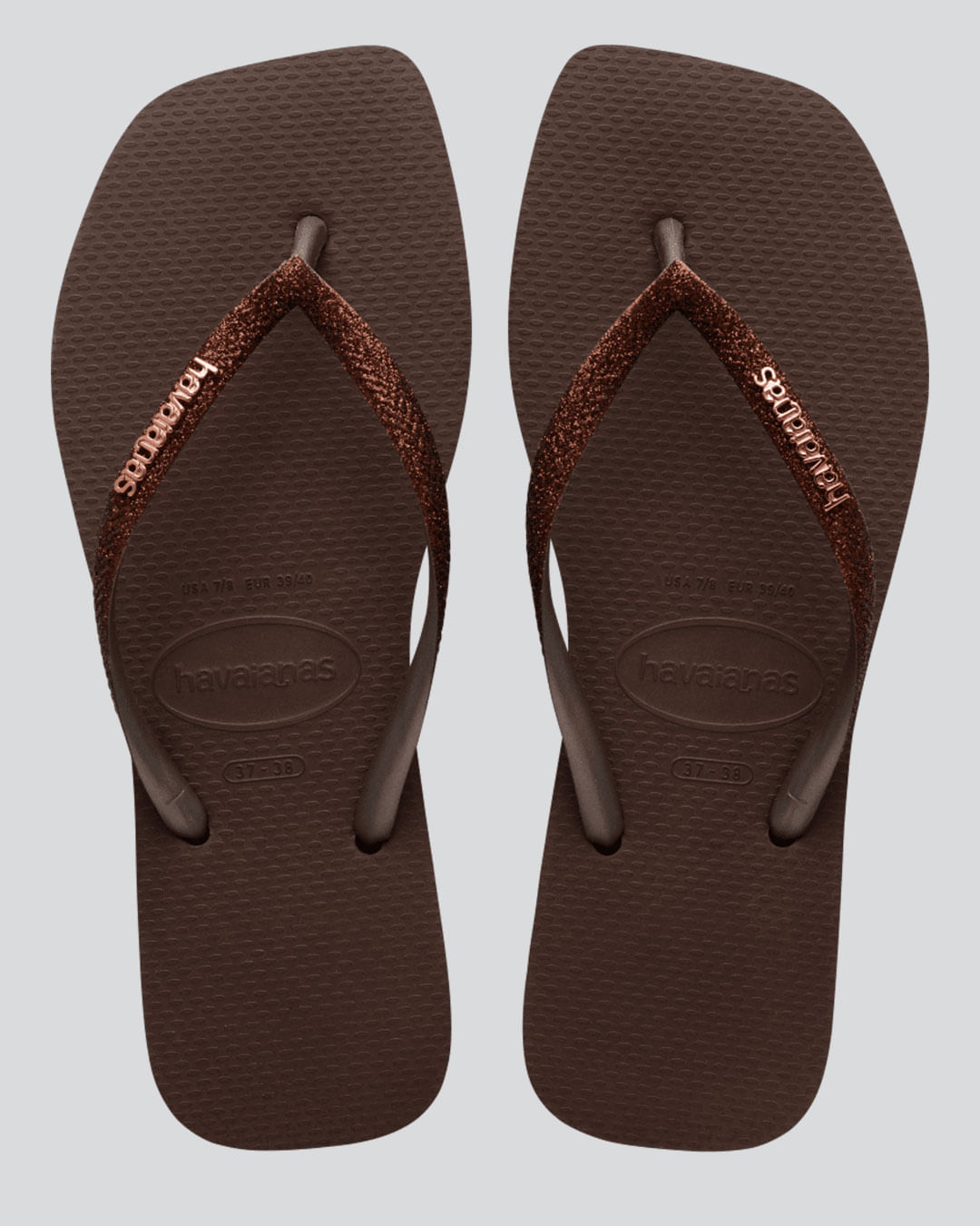 Chinelo Feminino Slim Square Havaianas Marrom
