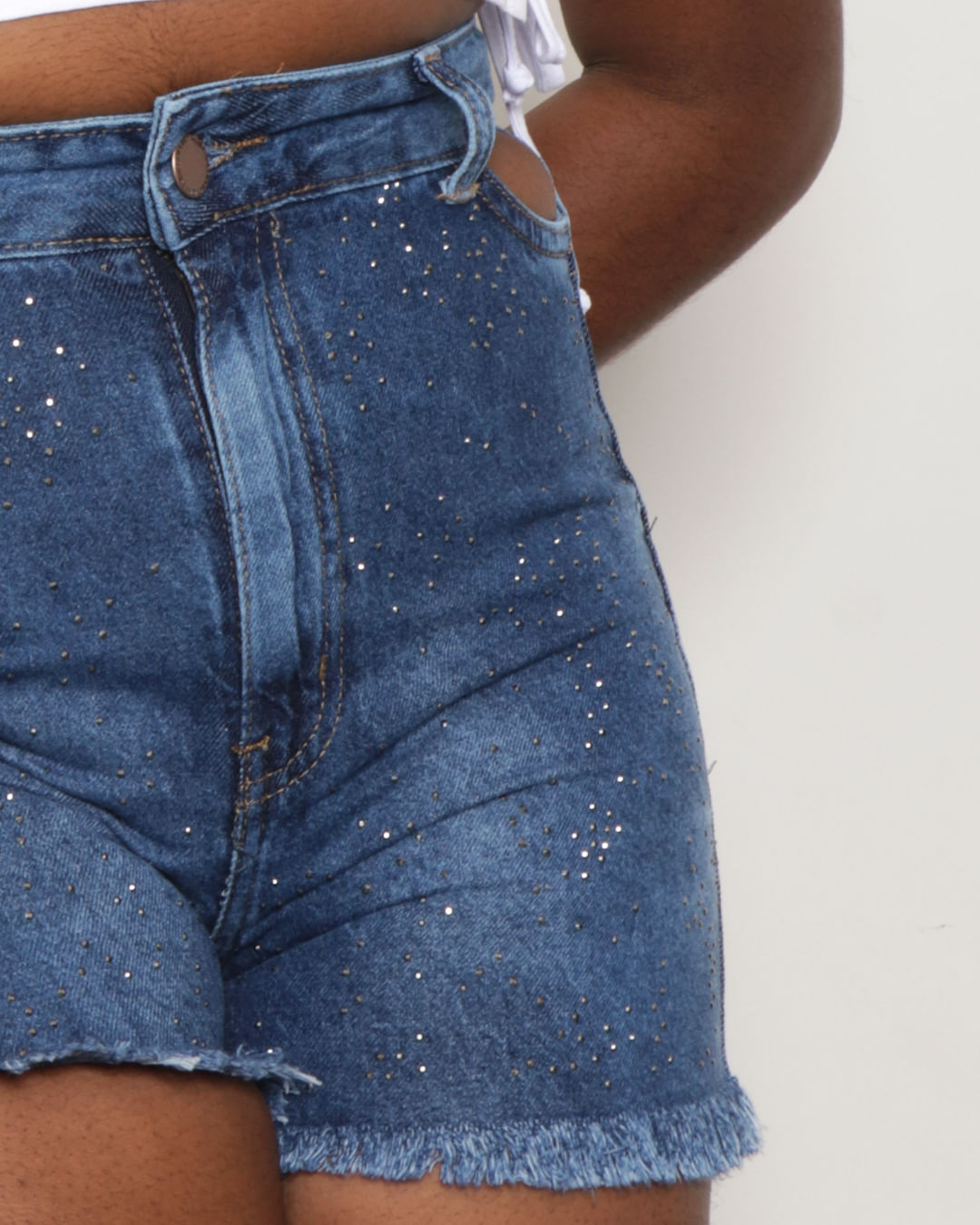 Cintura Alta Short Jeans Atacado Barato Denim Short Baratos Calça