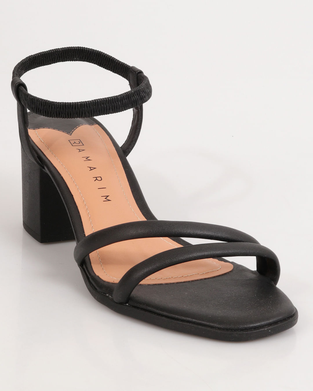 Sandália Feminina Ramarim Salto Bloco Preta