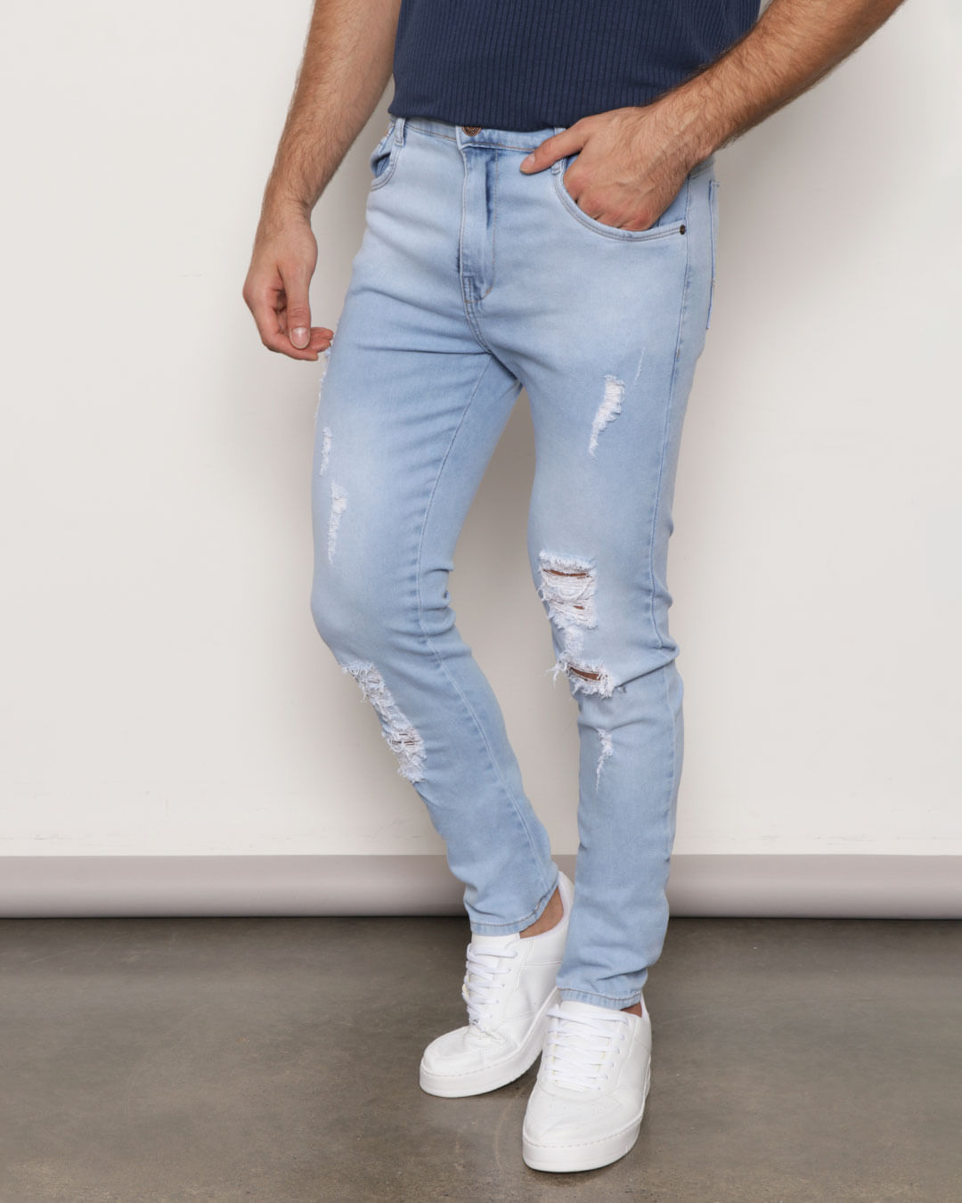 Cheap calça masculina jeans destroyed Best Sale