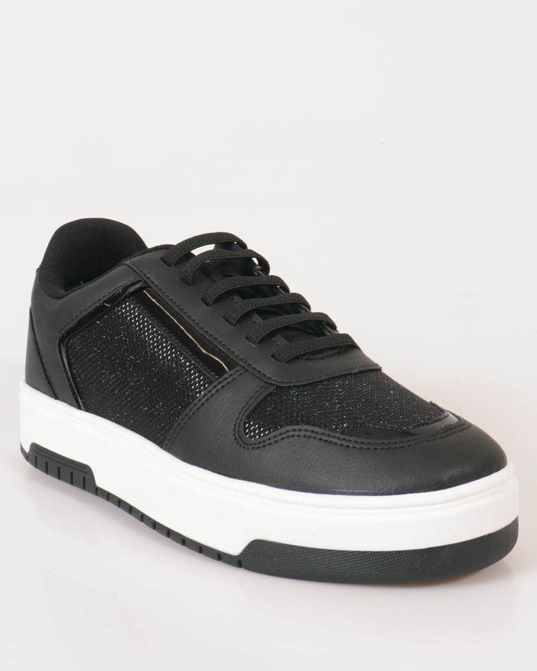 Deals Tenis Sapatenis Feminino Preto Com Brilho Tenis Preto
