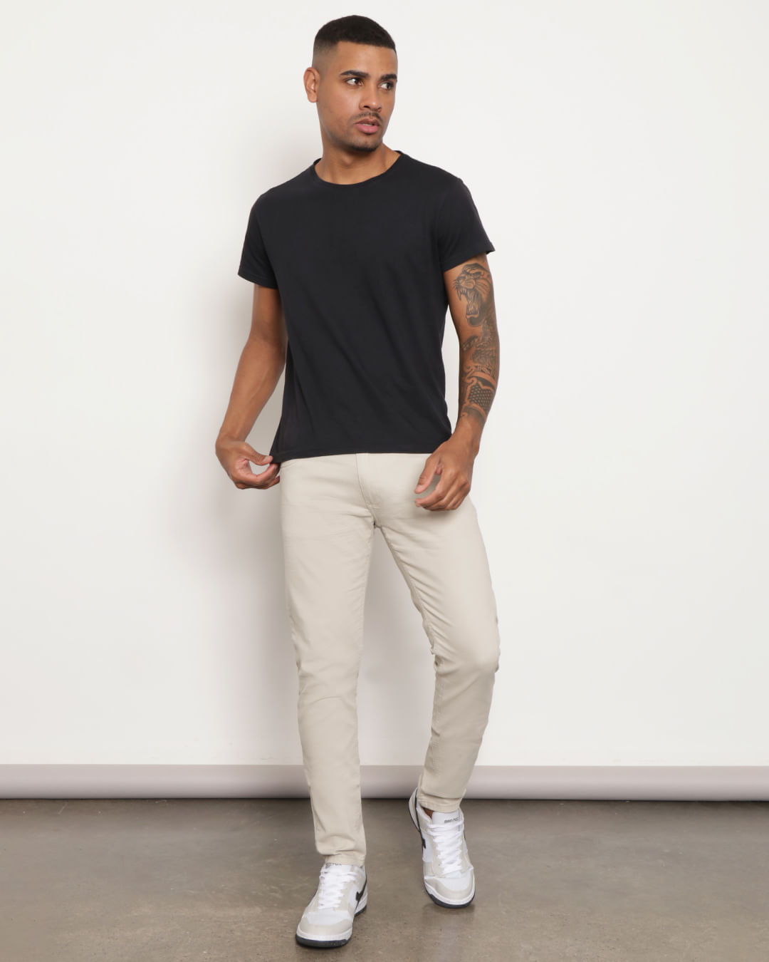 Calça Sarja CalÃ§a Masculina Clara Jeans Masculino CalÇa Bege