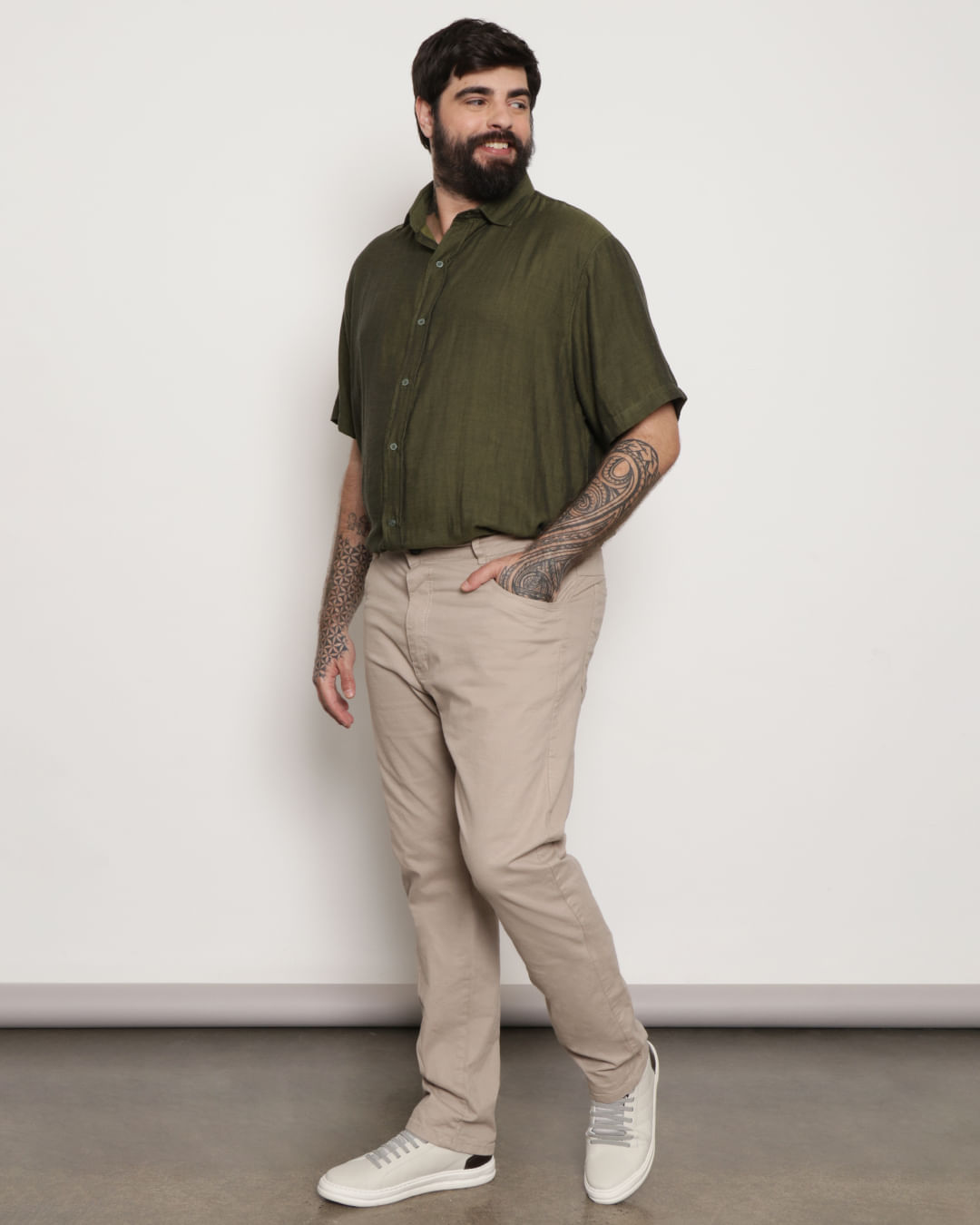 linho verde calÃ§a masculina de linho