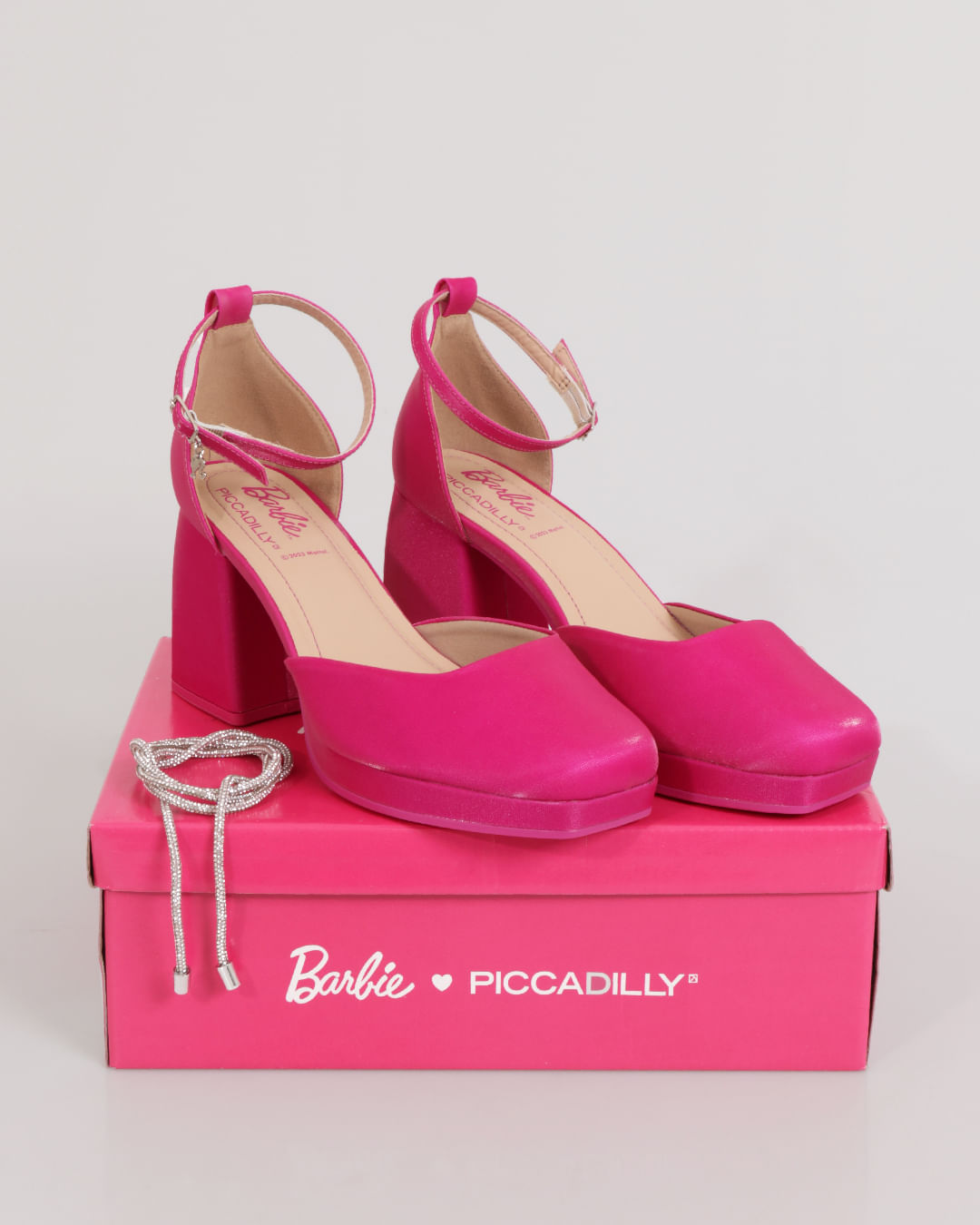 Sapato Feminino Boneca Piccadilly Barbie Salto Alto Rosa
