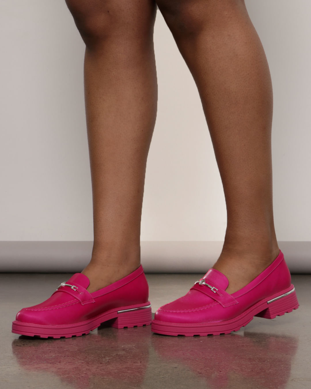 Sapato Feminino Mocassim Piccadilly Barbie Rosa - Main Image