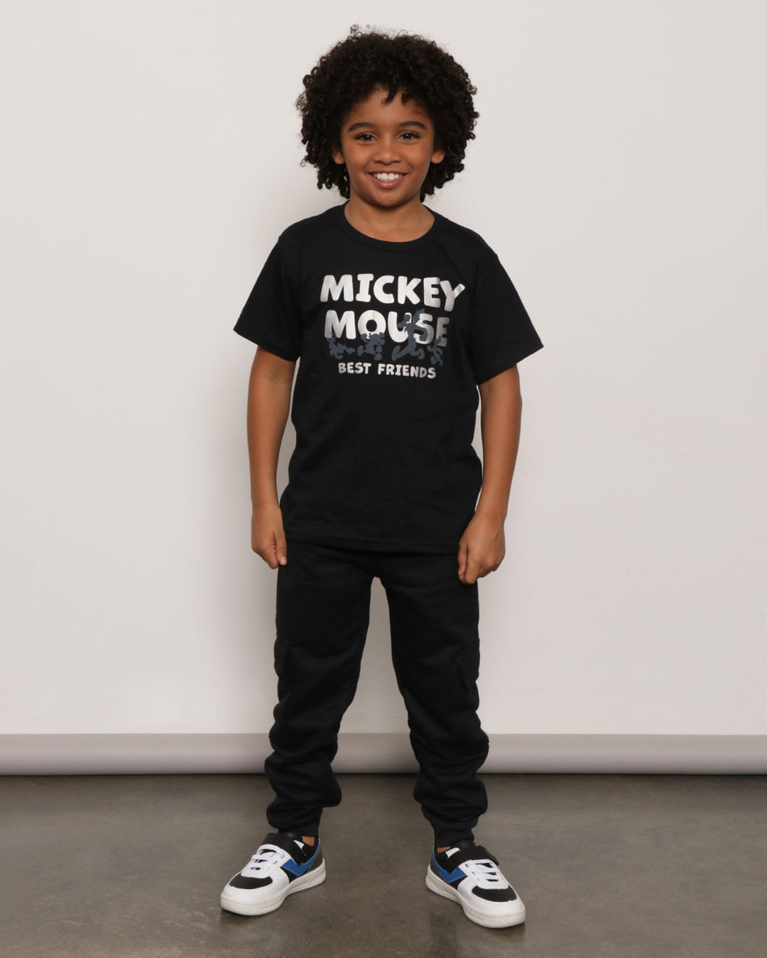 Camiseta T37849 M/C M 4/10 Mickey - Preto