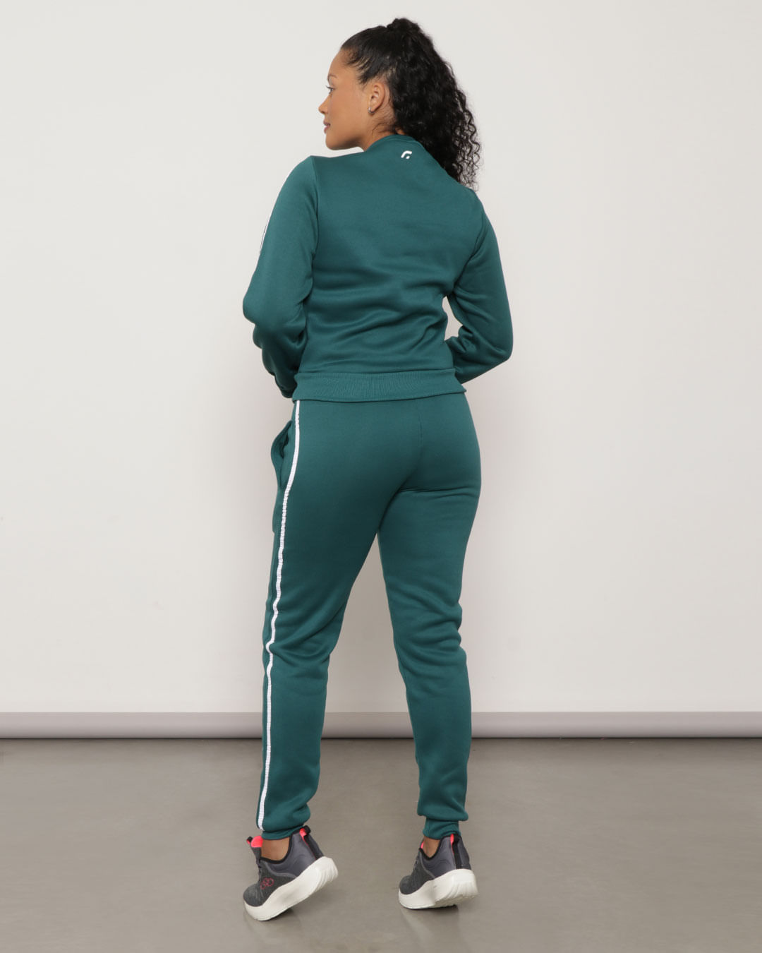 Conjunto Moletom Feminino Running Fitness Fitter Verde