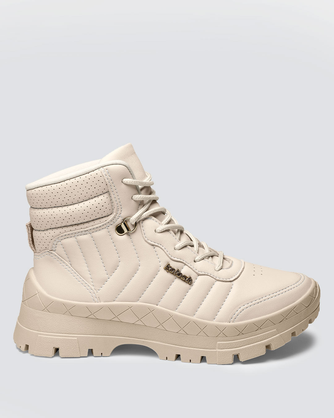 Tênis Feminino Kolosh Cano Alto Bege