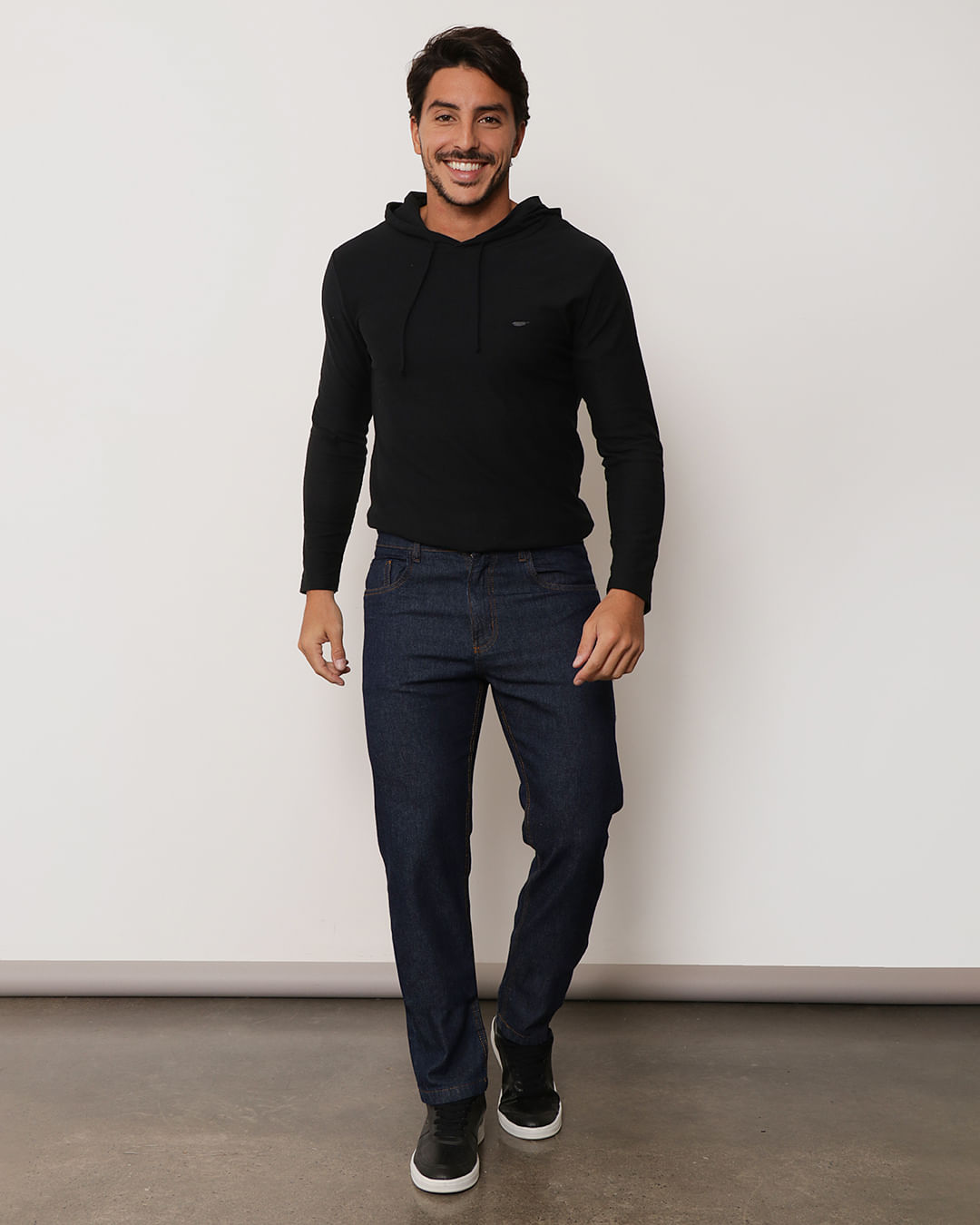 Calca Jns Jvm Ret Aze Combate - 6965 - Blue Jeans Escuro