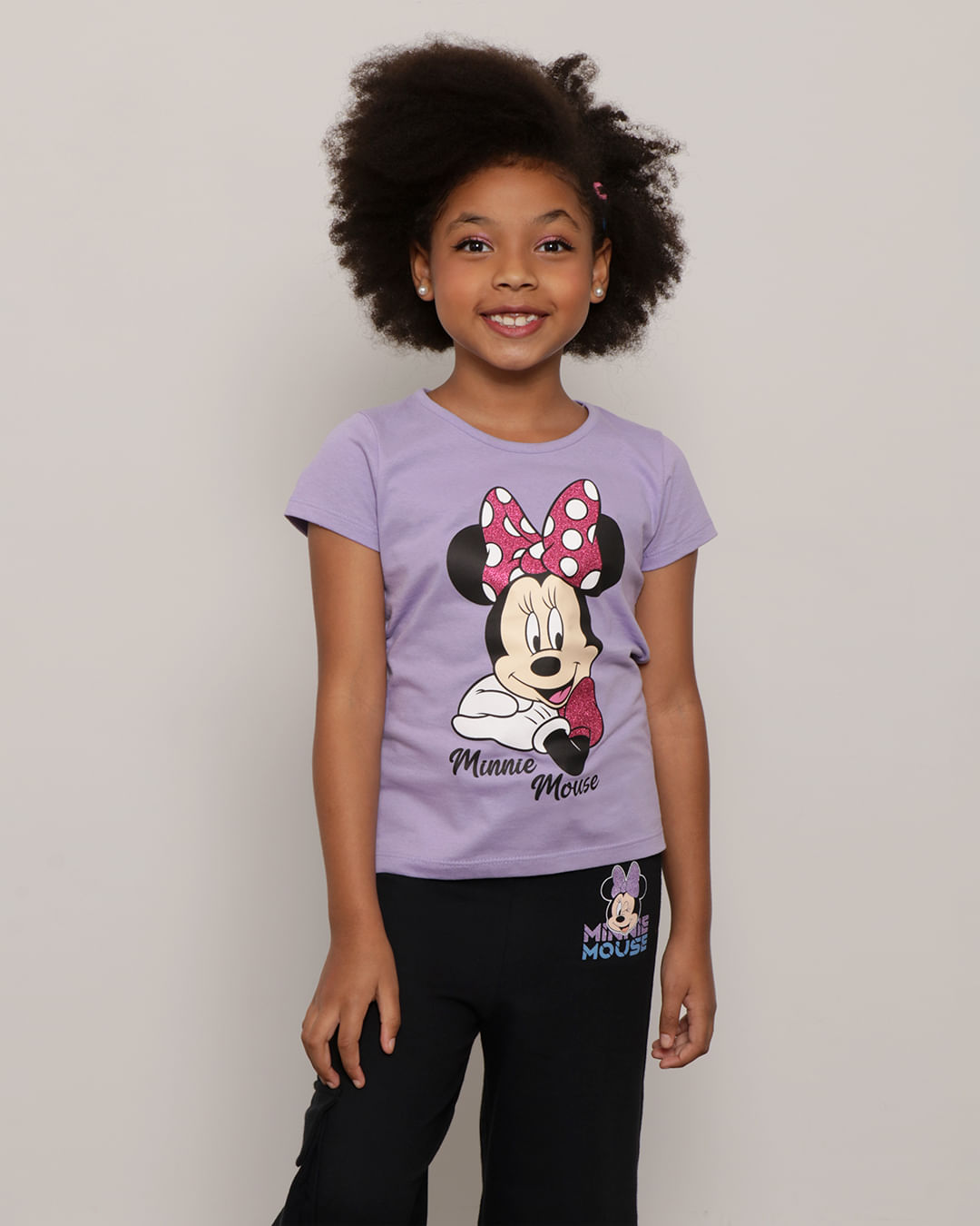 Blusa 103430t Minnie M/C F 4/10 - Lilas Medio