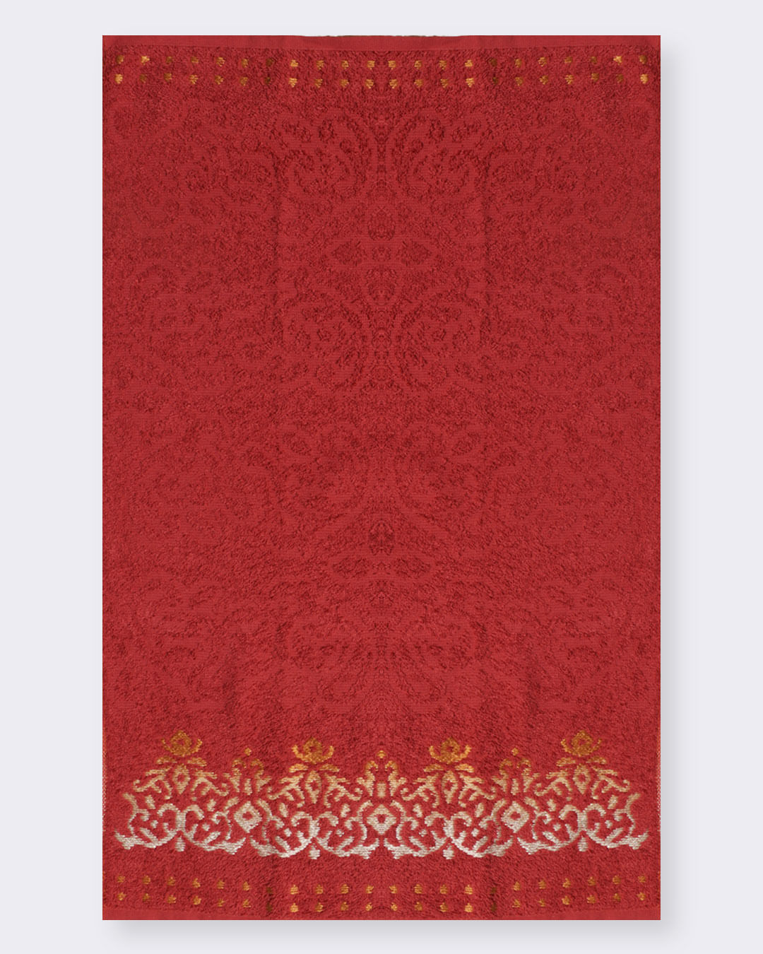 Toalha de Rosto Royale 48cmx70cm Bordada Valletex Vermelho