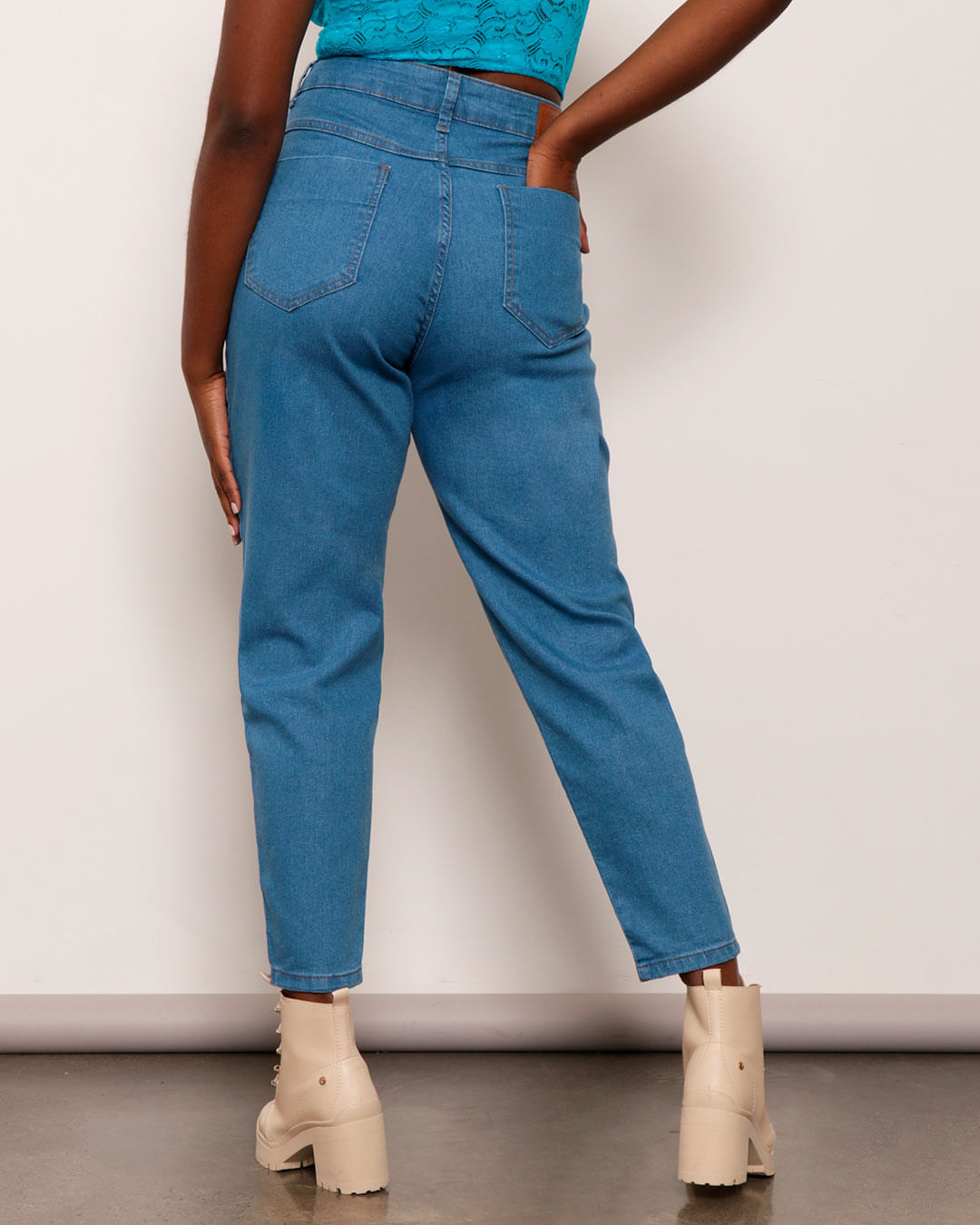Mom Jeans Comprar CalÃ§a Jeans Sawary CalÃ§a Boyfriend Com Tenis