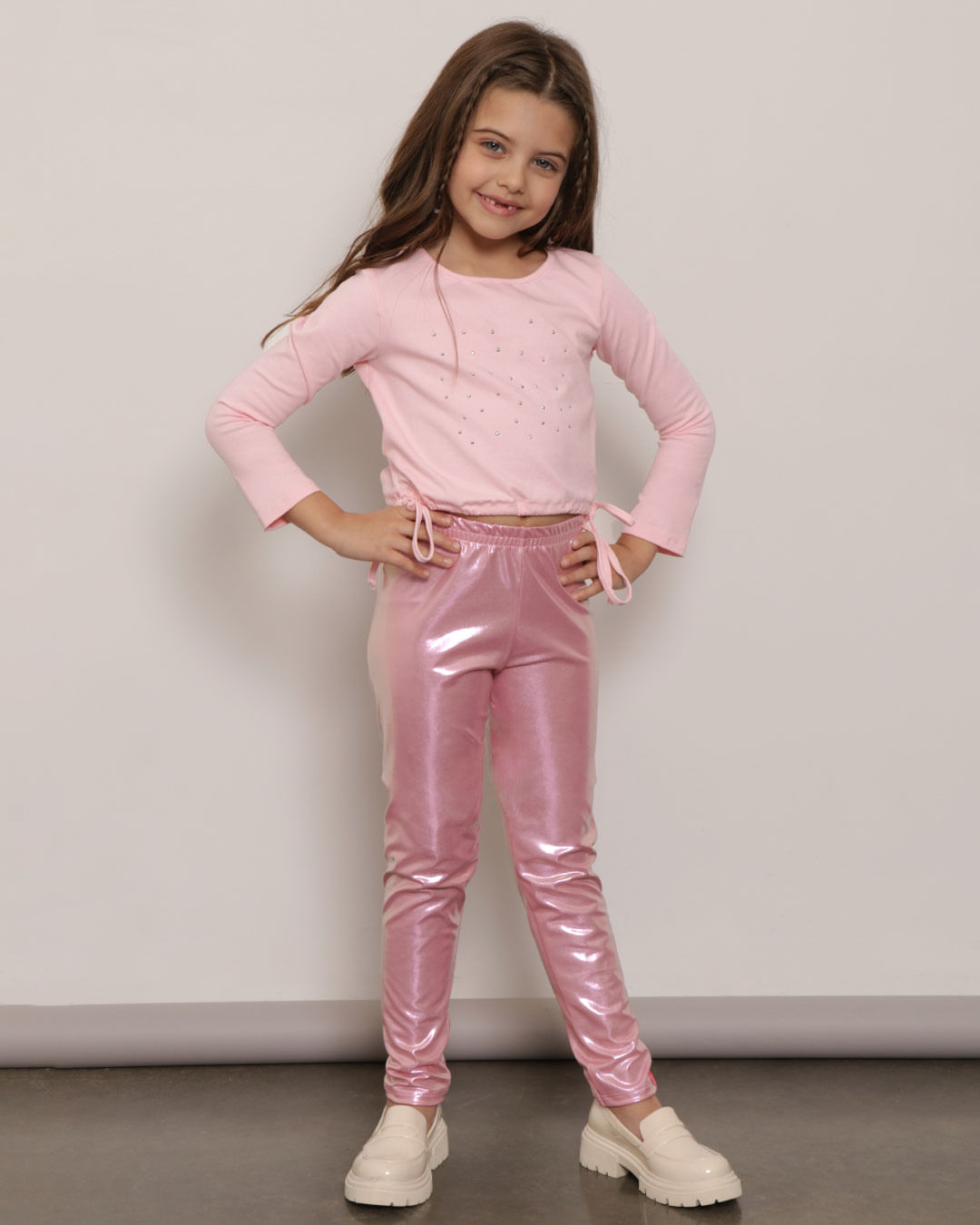 Couro Calca Cirre Infantil Cirre CalÇa Legging De Couro Infantil