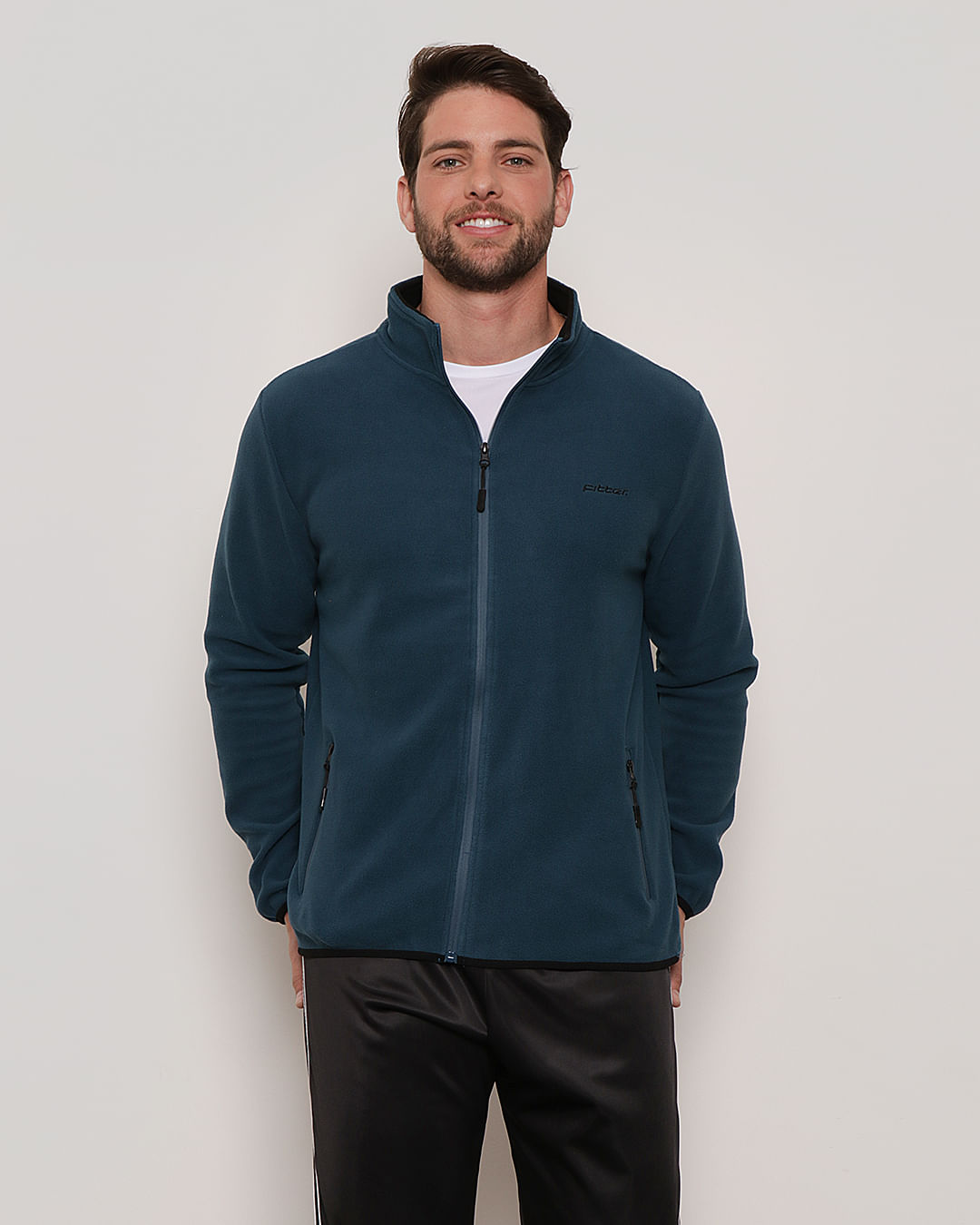 Fleece Jaqueta Com Gola Alta Jaqueta Masculina Esportiva Fitter