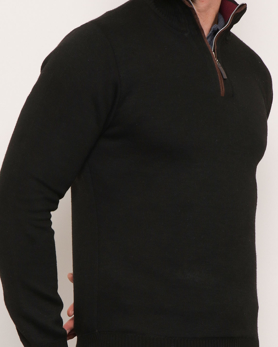 Gola Alta Casaco Social Masculino Preto Jaqueta Masculina Gola