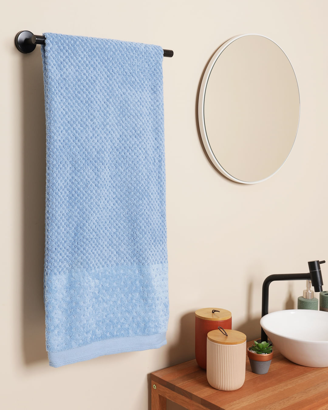 Toalha De Banho Appel 68cm x 140m Pollo Azul