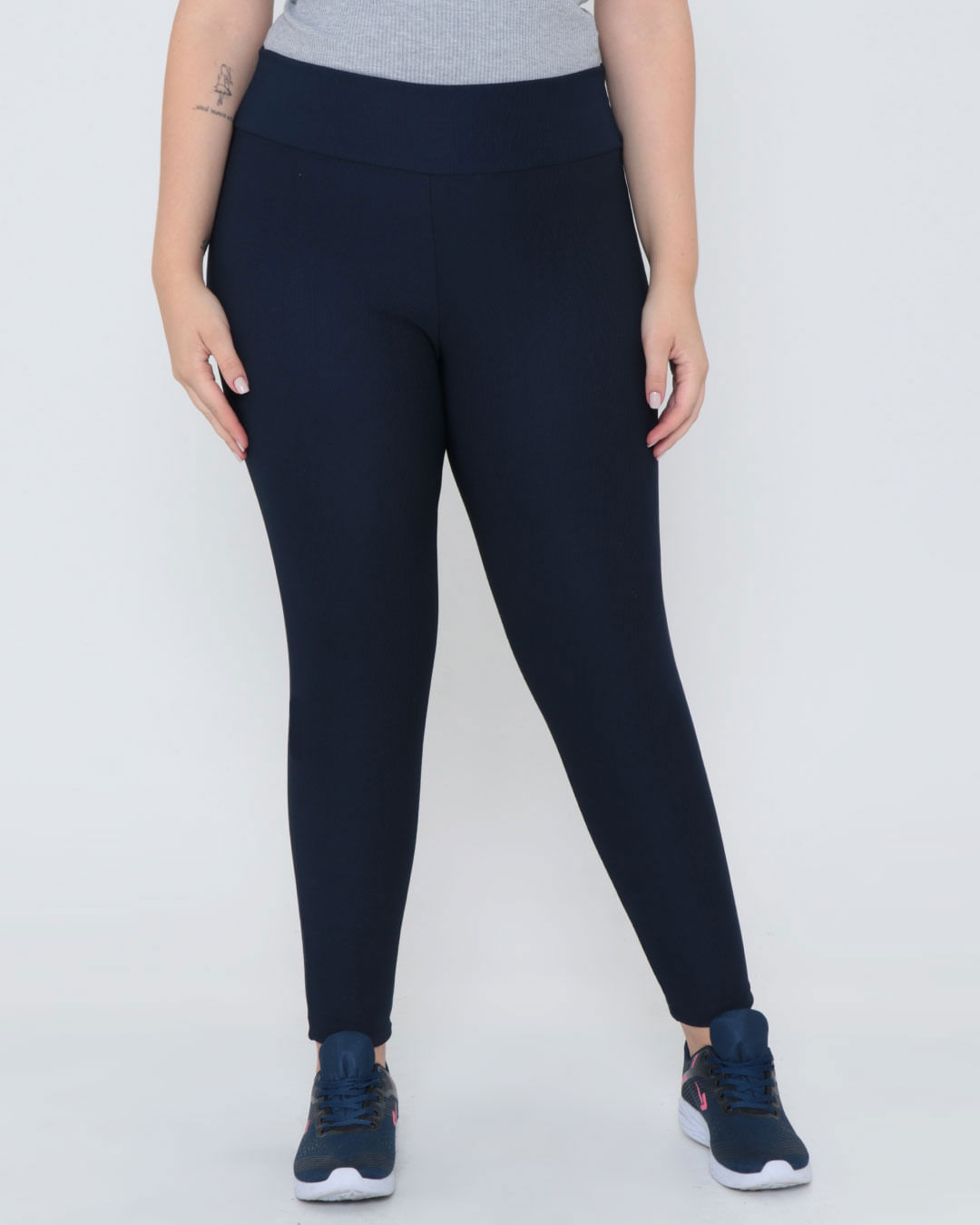 Plus Size Tecido GorgurÃ£o CalÃ§a Calças Femininas Inverno P