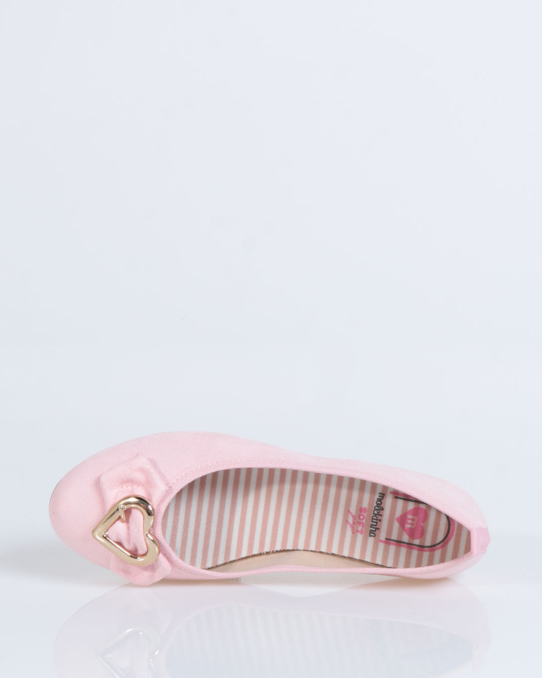 Sapatilha Infantil Molekinha Soft Coração Rosa Lojas Torra