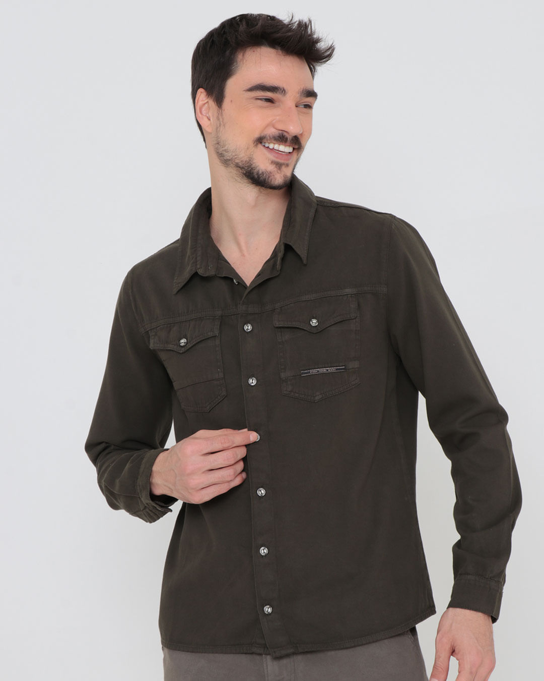 Camisa Sarja Masculina Militar Verde Militar Camisa Jeans Camuflada  Masculina Camisa Sarja Militar Camisa Sarja Verde, image size:1080x1350