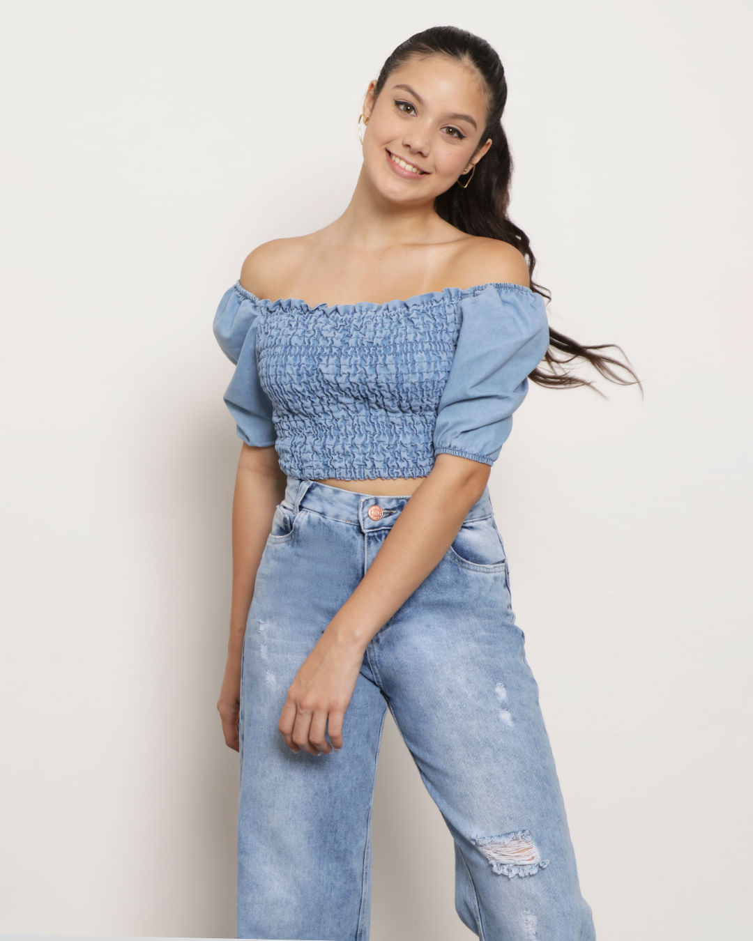 Calça Jeans Modelo De Blusa Ciganinha Blusa Feminina Blusa