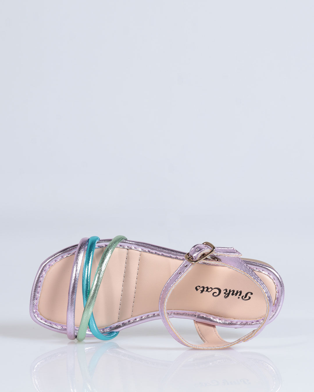 Sandália Infantil Metalizada Tiras Dakota Rosa