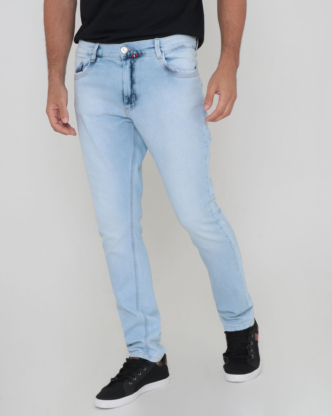 Calça Jeans Masculina Slim Azul Claro