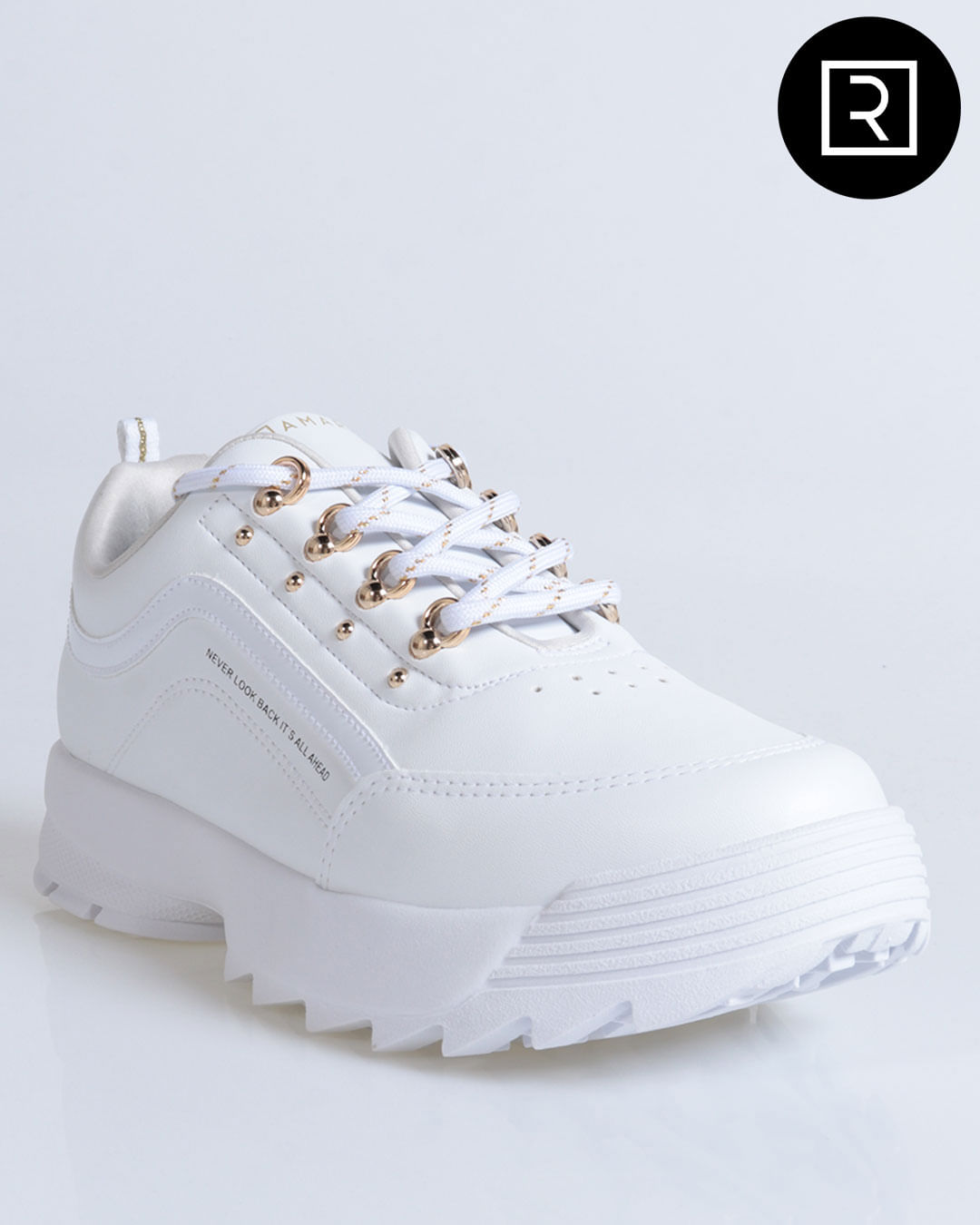 Tênis Feminino Casual Tratorado Chuncky Ramarim Branco