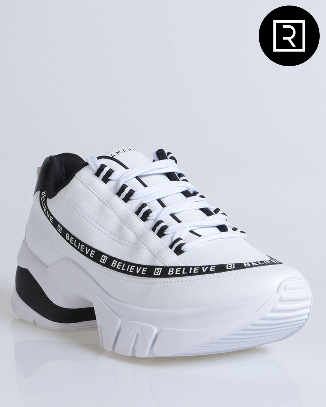 Tênis Feminino Casual Chuncky Believe Ramarim Branco