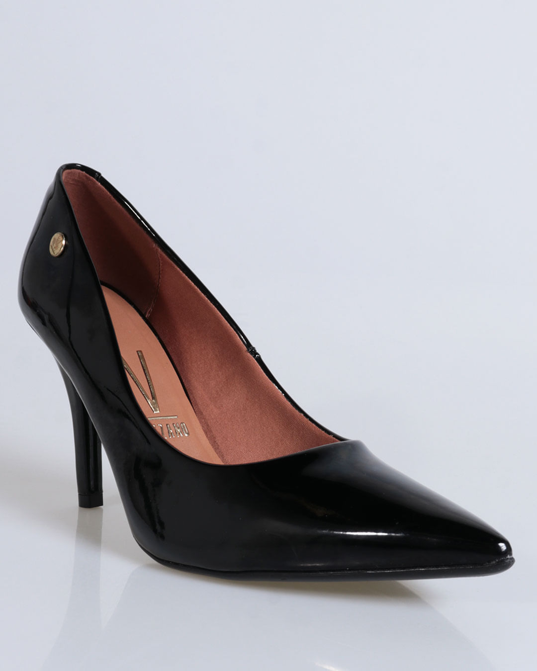 Scarpin Salto Alto Vizzano Verniz Preto Lojas Torra