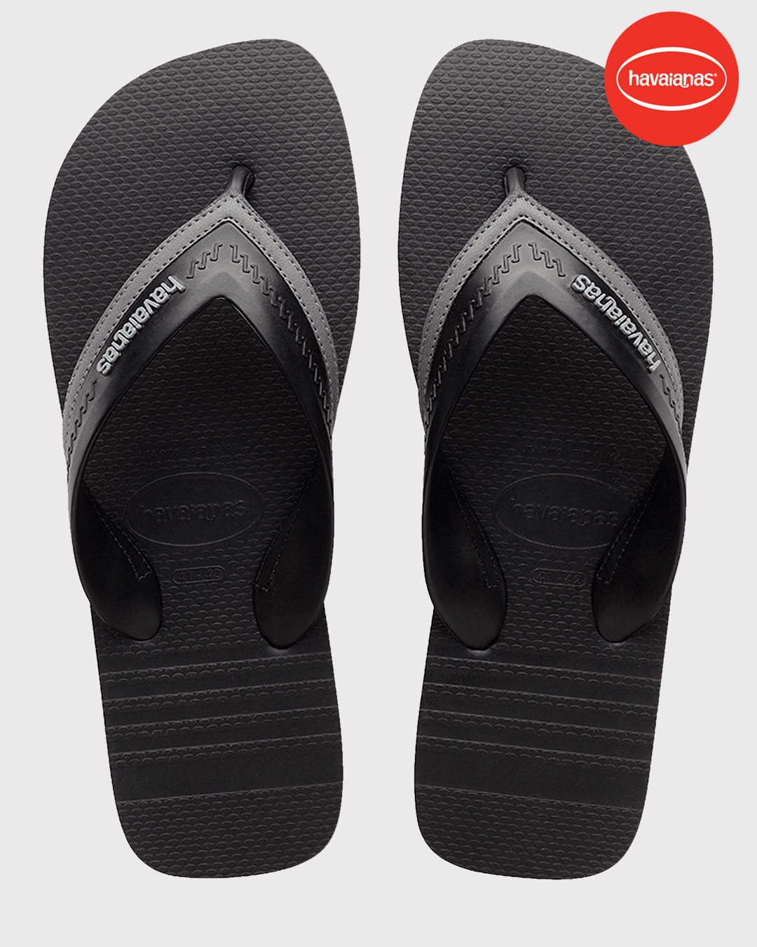 Chinelo Havaianas Masculino Hybrid City Preto