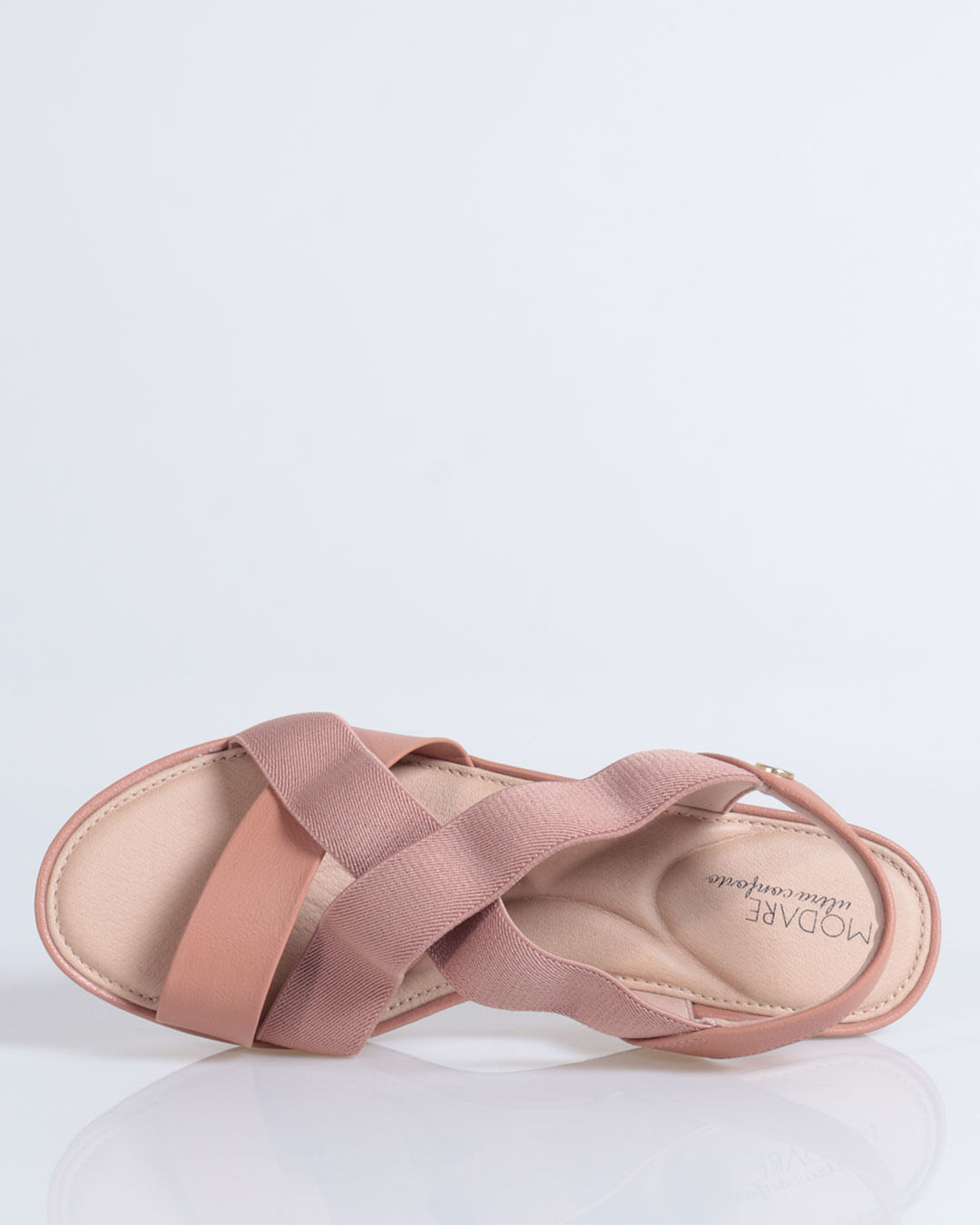 Sandália Anabela Ultraconforto Modare Rosê