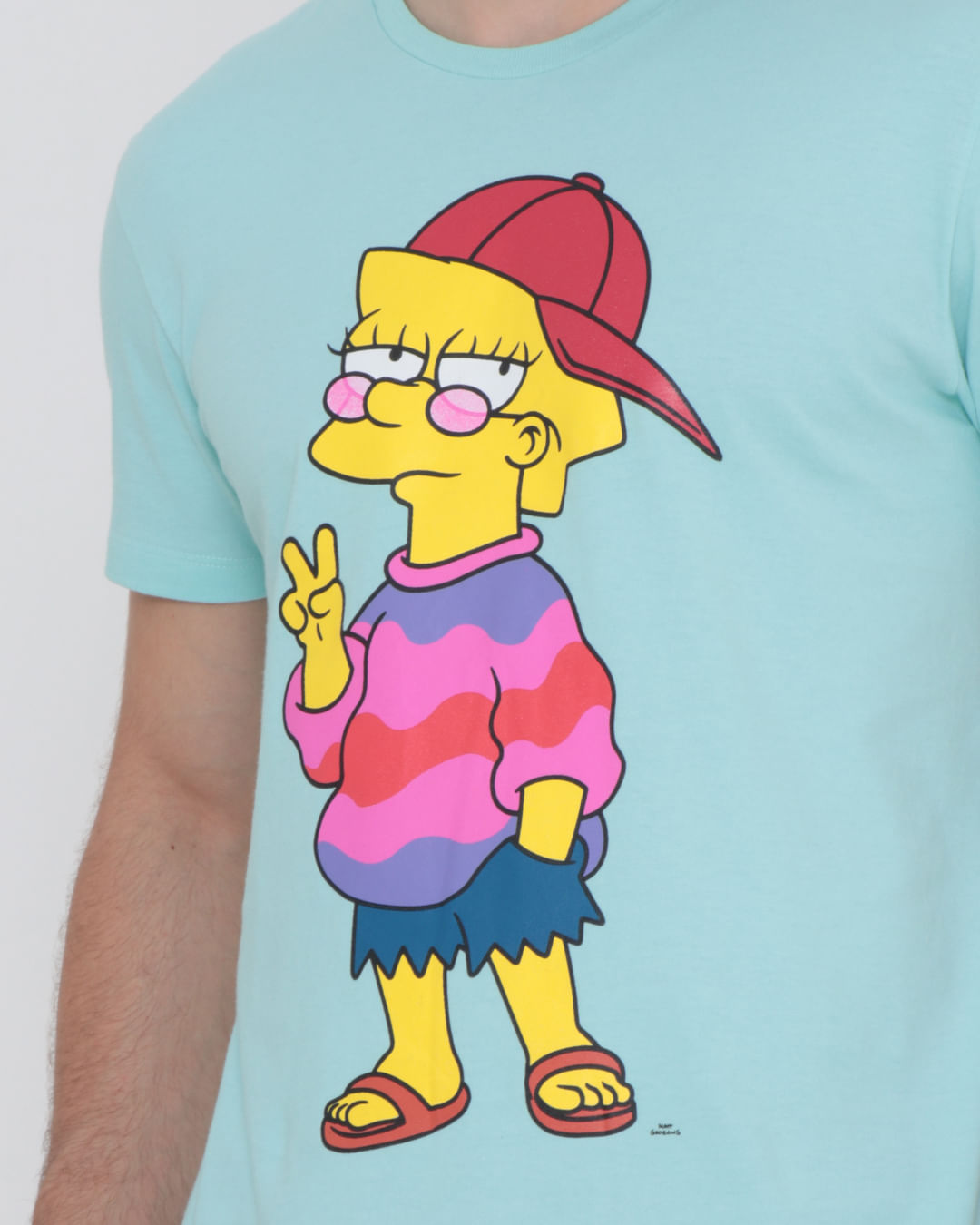 Lisa Simpson Moletom Simpsons Camiseta Manga Curta Estampa Lisa