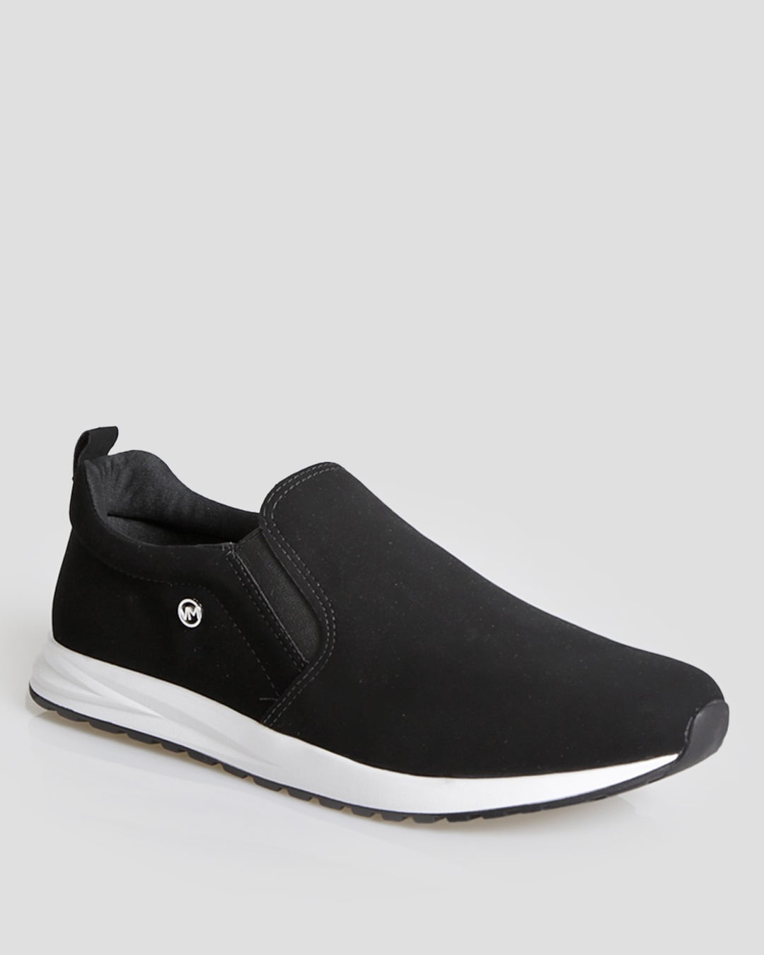 Tênis Feminino Casual Slip On Nobuck Via Marte Preto Lojas Torra