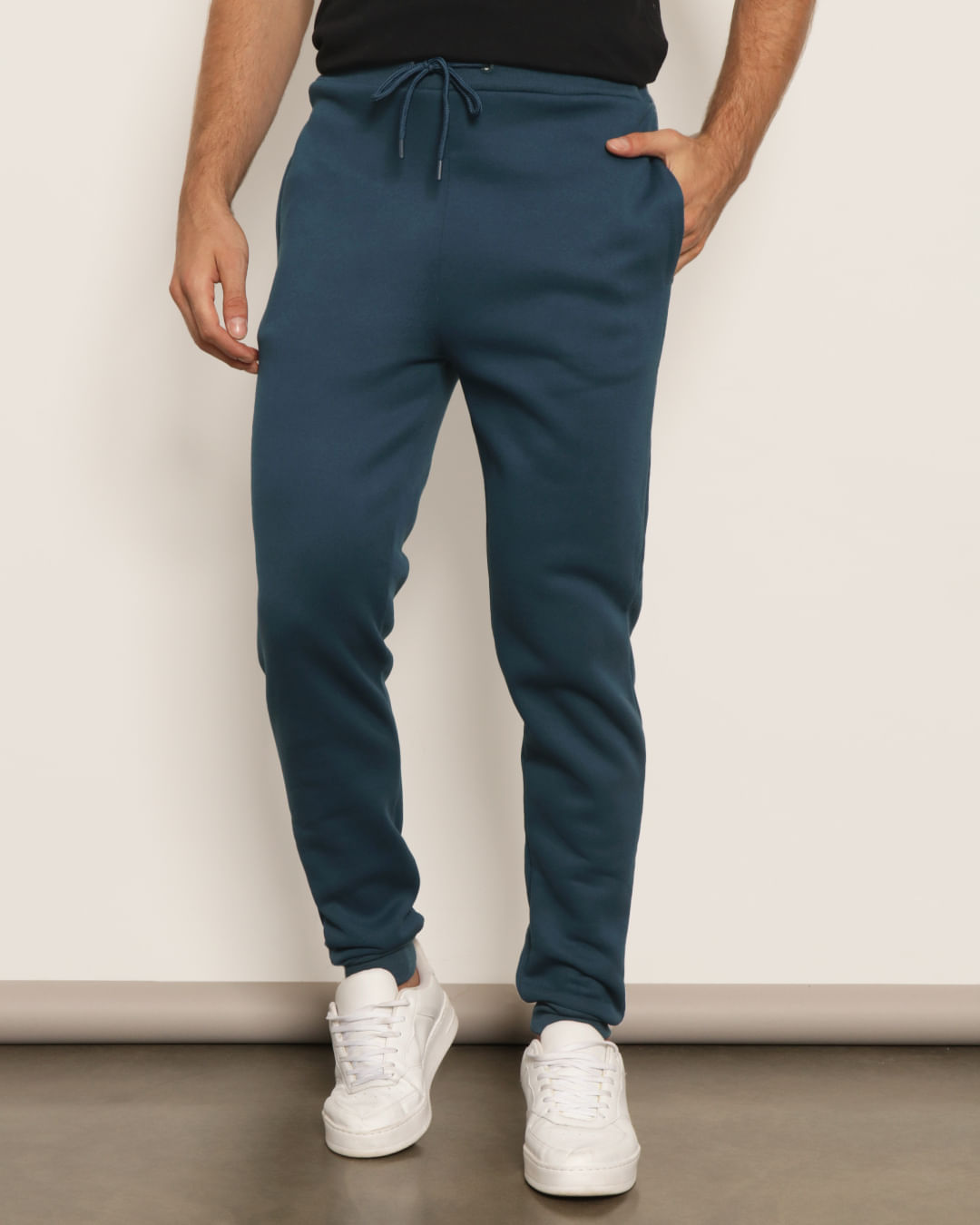 Azul Marinho Homem Com CalÇa Moletom Calça Moletom Masculina