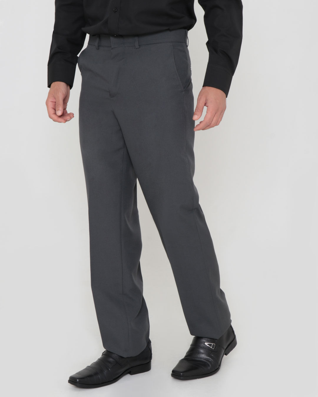 Calça Preta Camisa Social Masculina Cinza Escura Slim Fit CalÇa