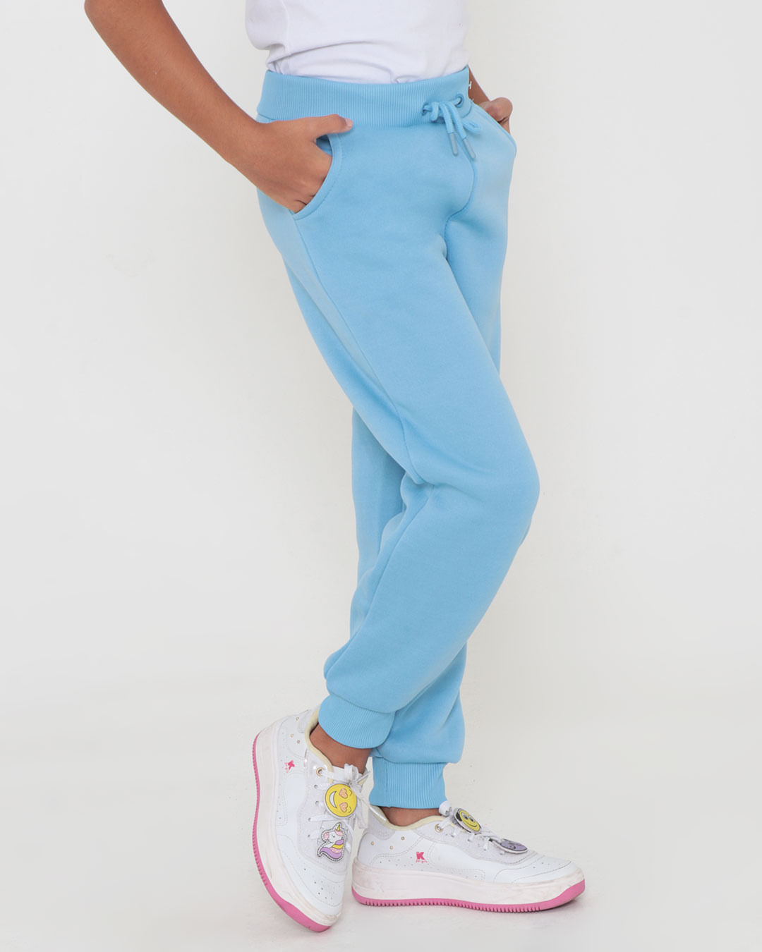 Calça Moletom Infantil Azul