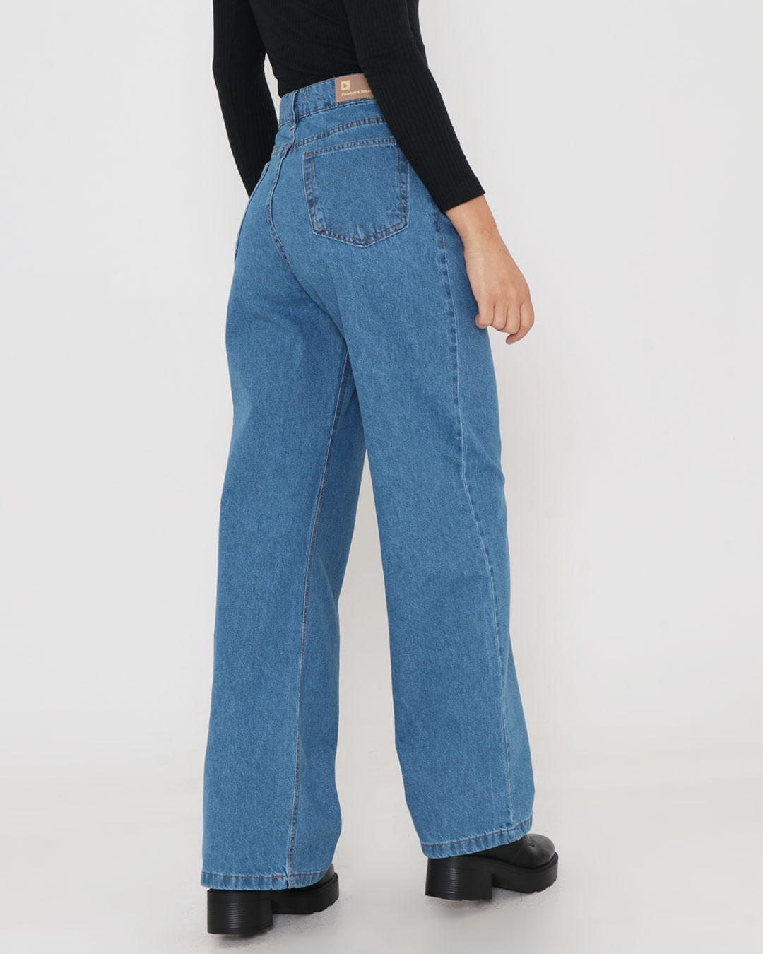 Calça Jeans Feminina Wide Leg Azul Lojas Torra Lojas Torra