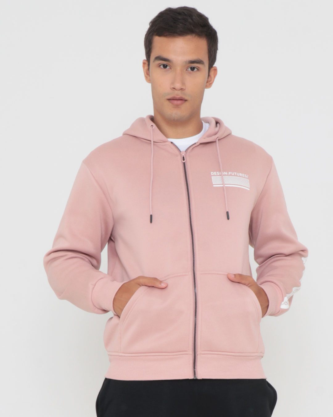 Moletom Aberto Casaco Moletom Rosa Masculino Casaco Moletom Aberto