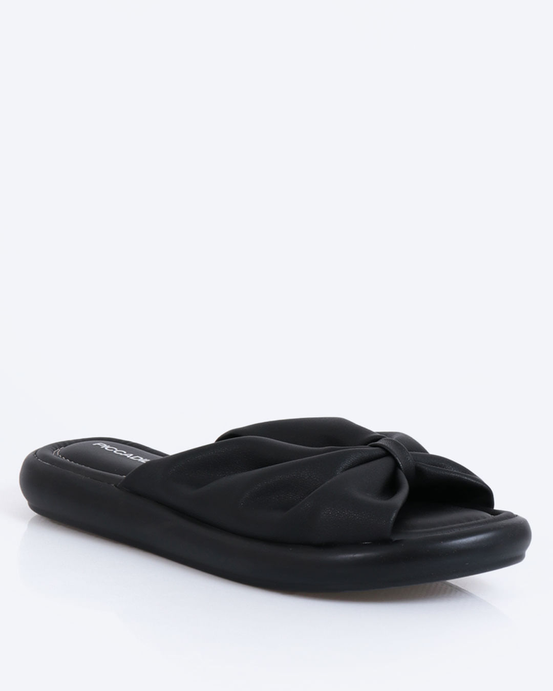 Sandália Rasteirinha Feminina Laço Piccadilly Preta