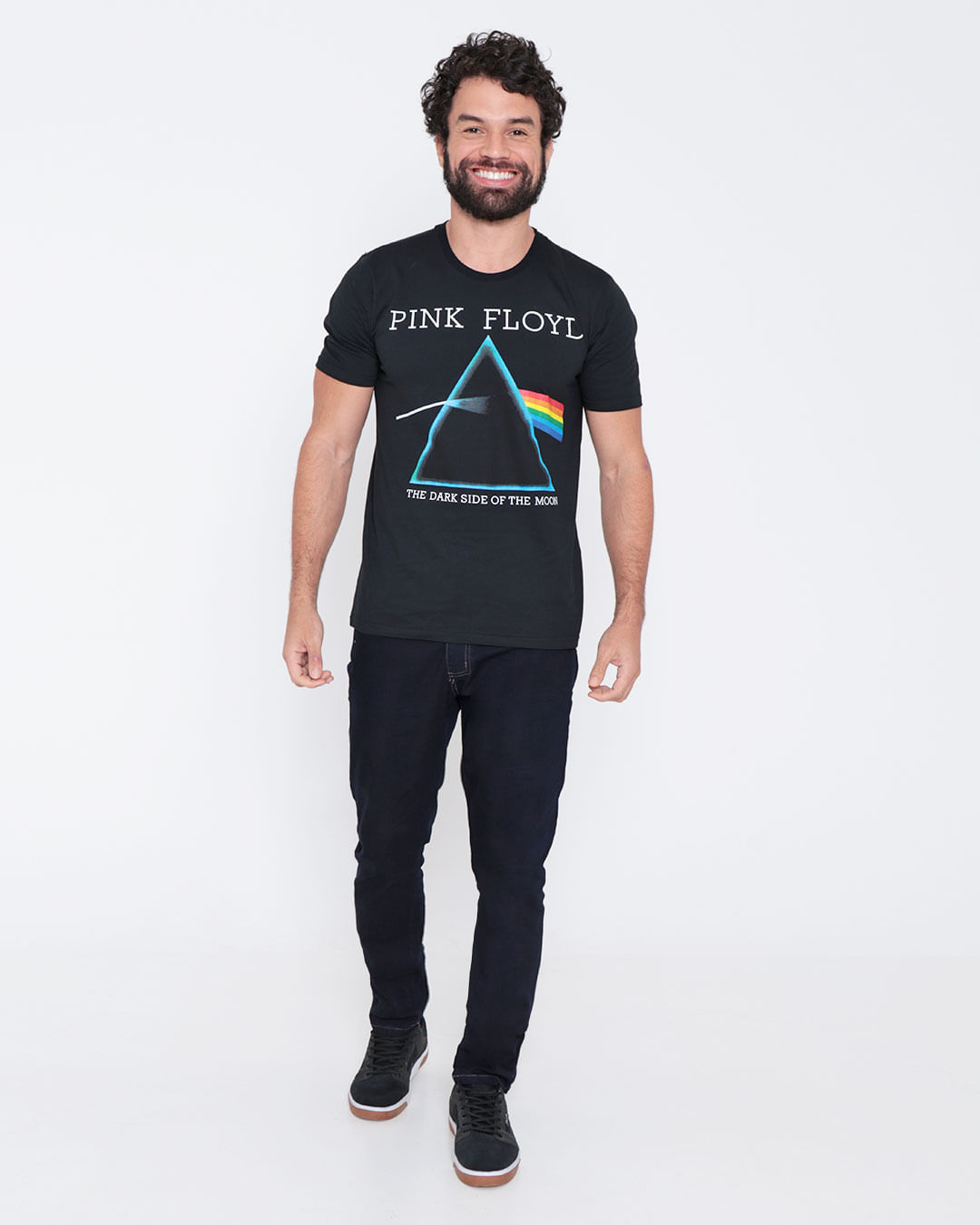 Camiseta Masculina Pink Floyd Preta| Lojas Torra