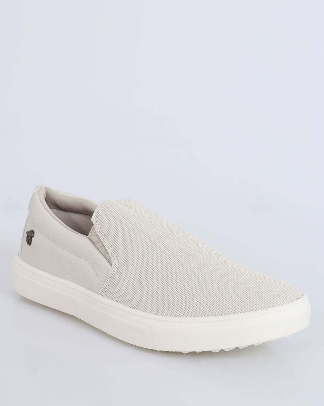 Tênis Masculino Slip On Cinza Claro
