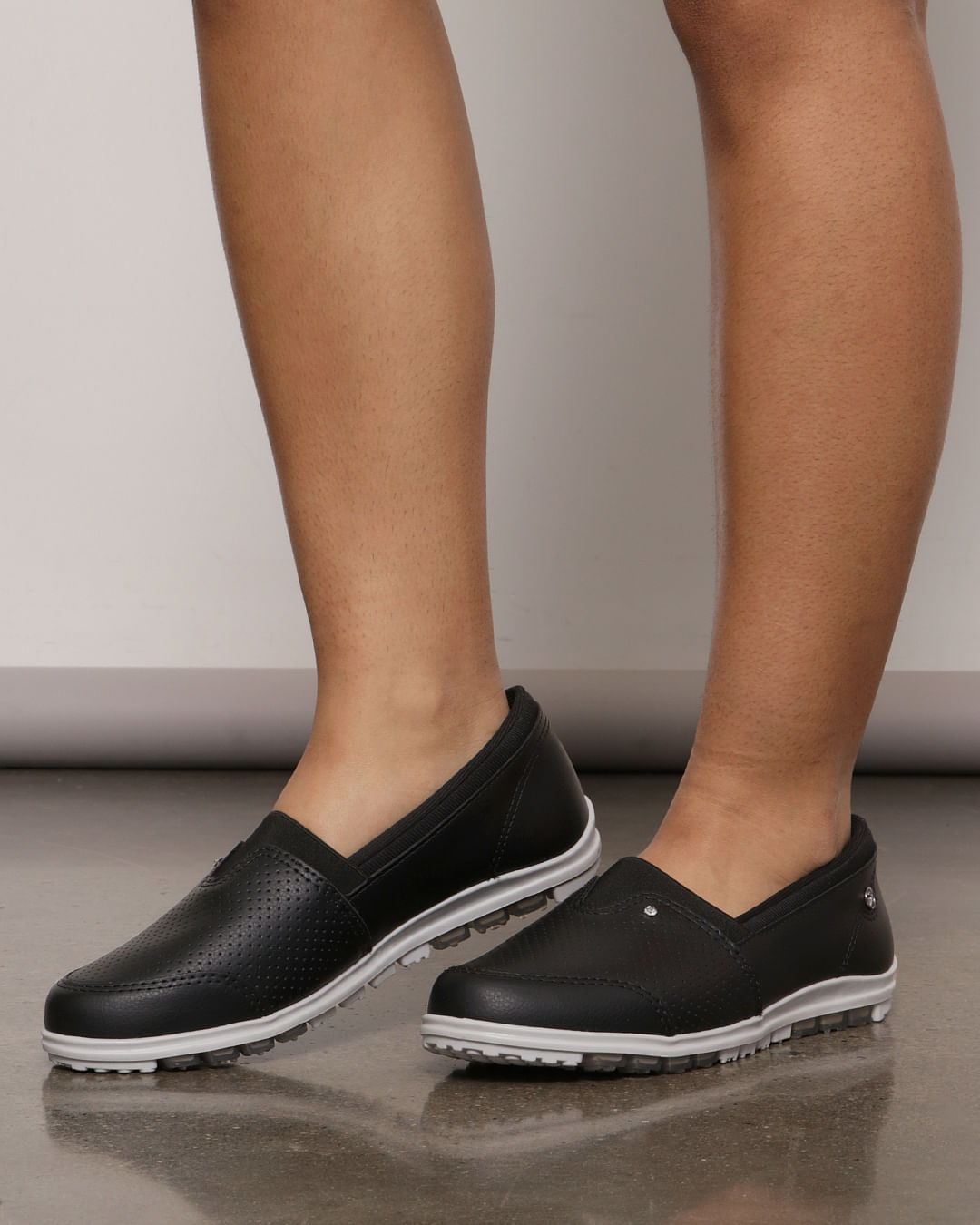 Tênis Feminino Kolosh Casual Slip On Preto