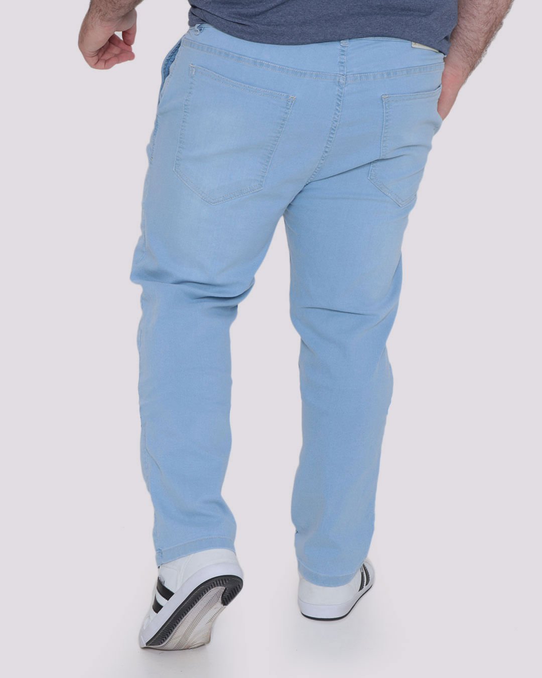 Calça Jeans Masculina Plus Size Reta Azul Claro | Lojas Torra