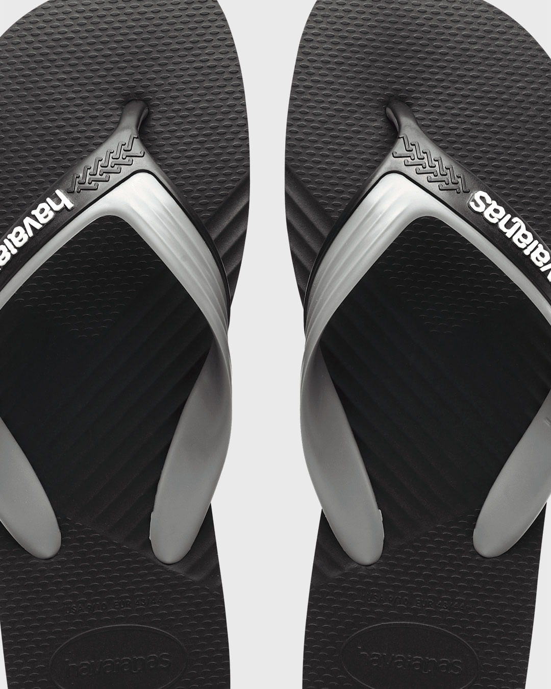 Chinelo Havaianas Masculino Dual Cinza Preta