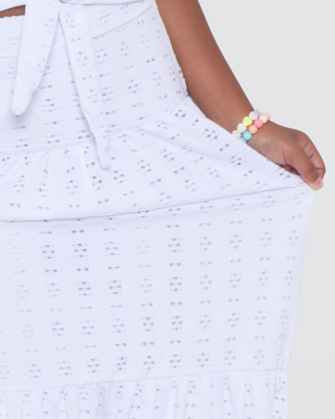 Saia Branca Longa Infantil Saia Laise Infantil Longa Evasê Três