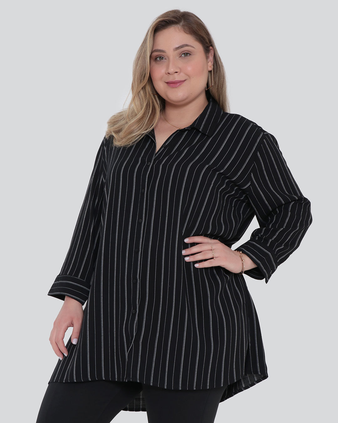 Camisa Social Feminino Camiseta Preta Feminina Plus Size Camisa Social Moda  Social Plus Size Blusa Social, image size:1080x1350