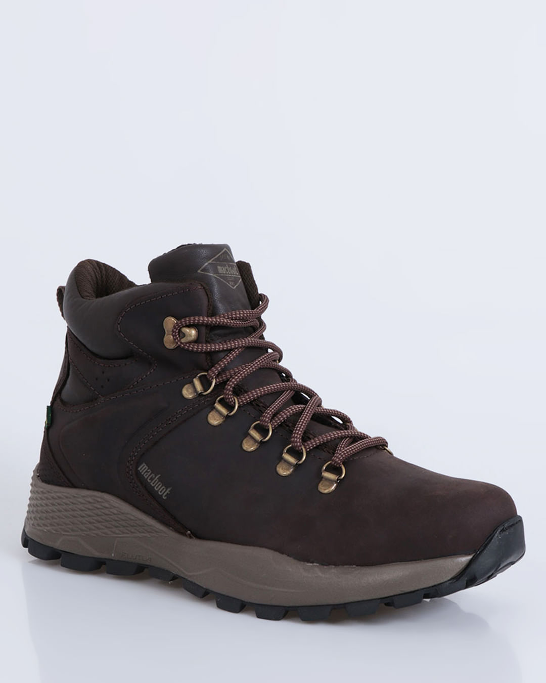 Bota Masculina Couro Macboot Imeri 02 Marrom Escuro
