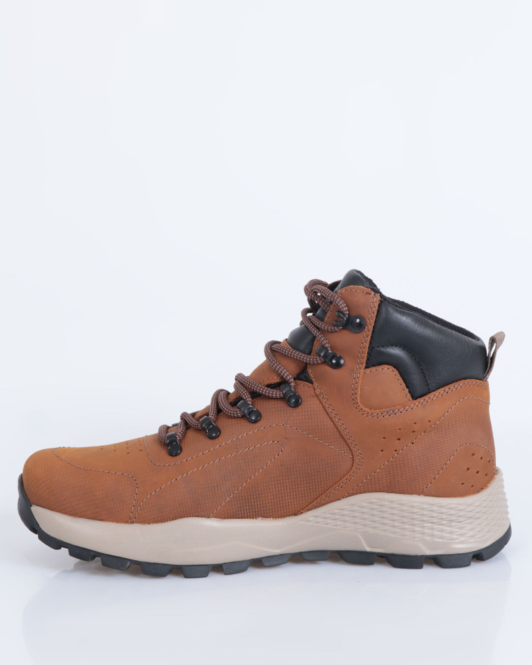 Bota Masculina Cano Alto Ripsalis Havana Macboot Marrom Claro