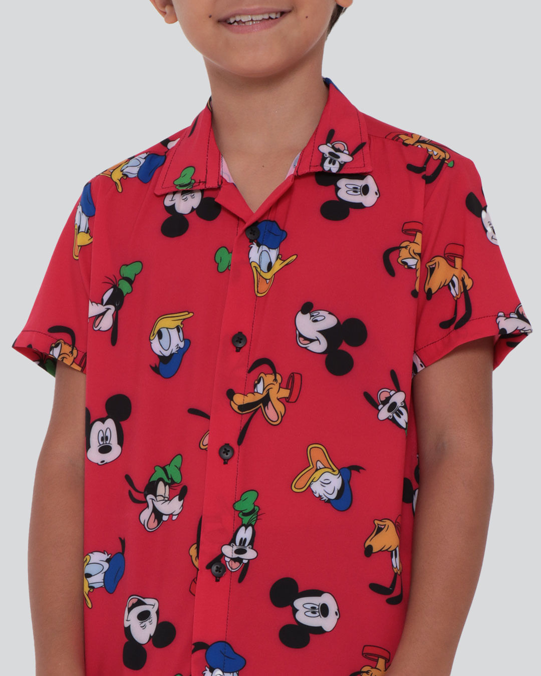 Camisa Infantil Mickey Disney Vermelha